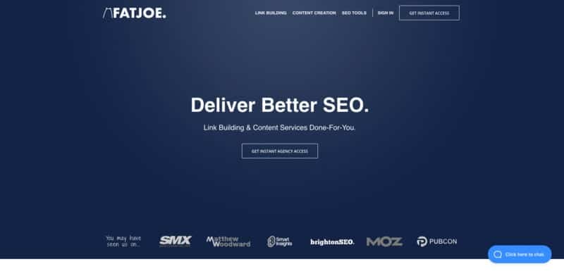FATJoe Homepage for Local SEO