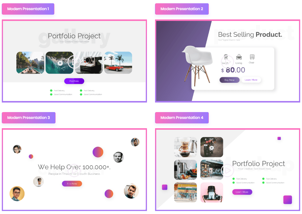 Exovidio FX Presentation Video Templates