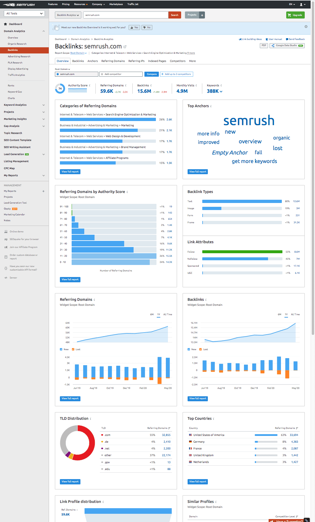 backlink analysis report