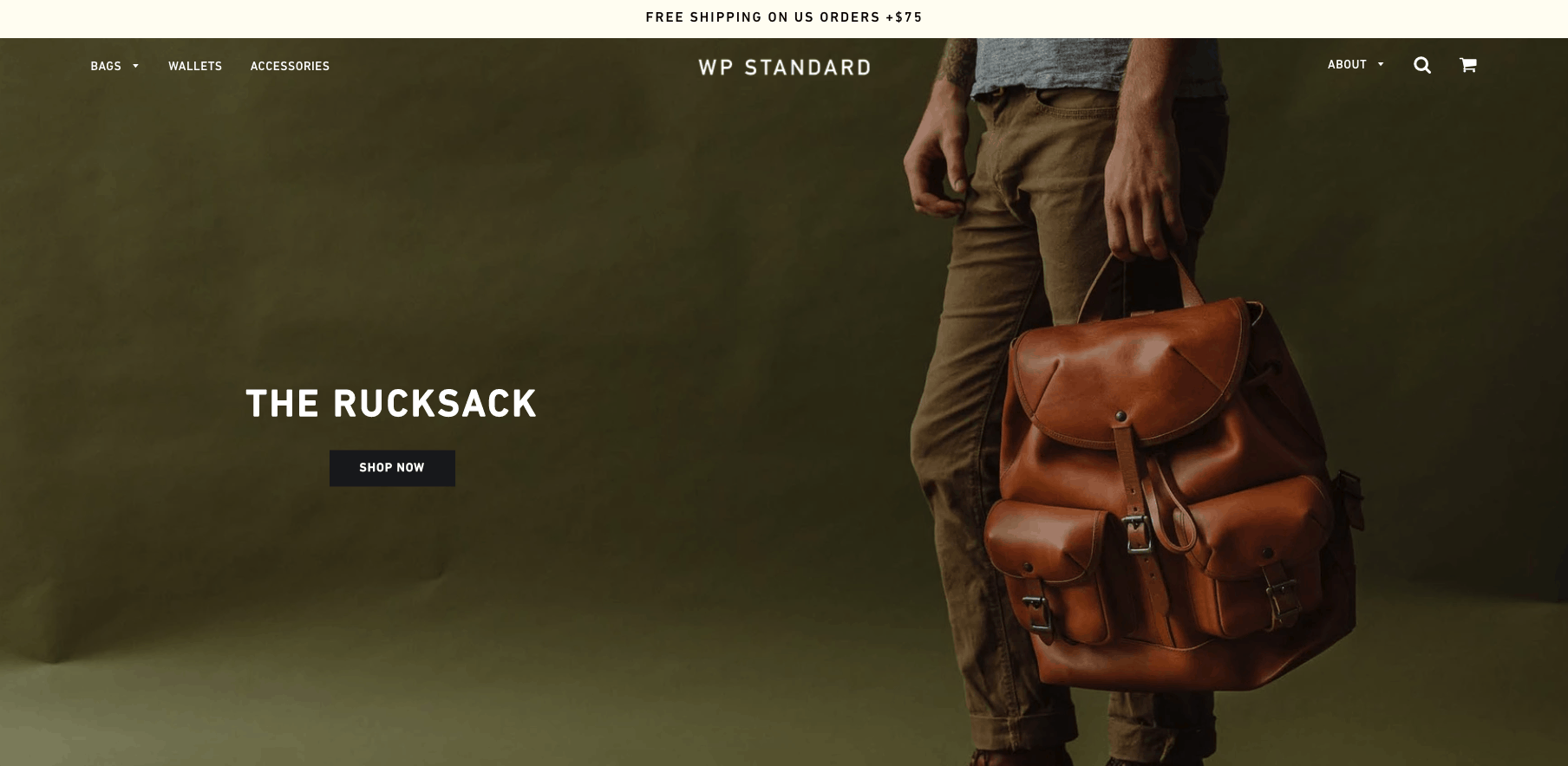 WP Standard Shopify Store Example