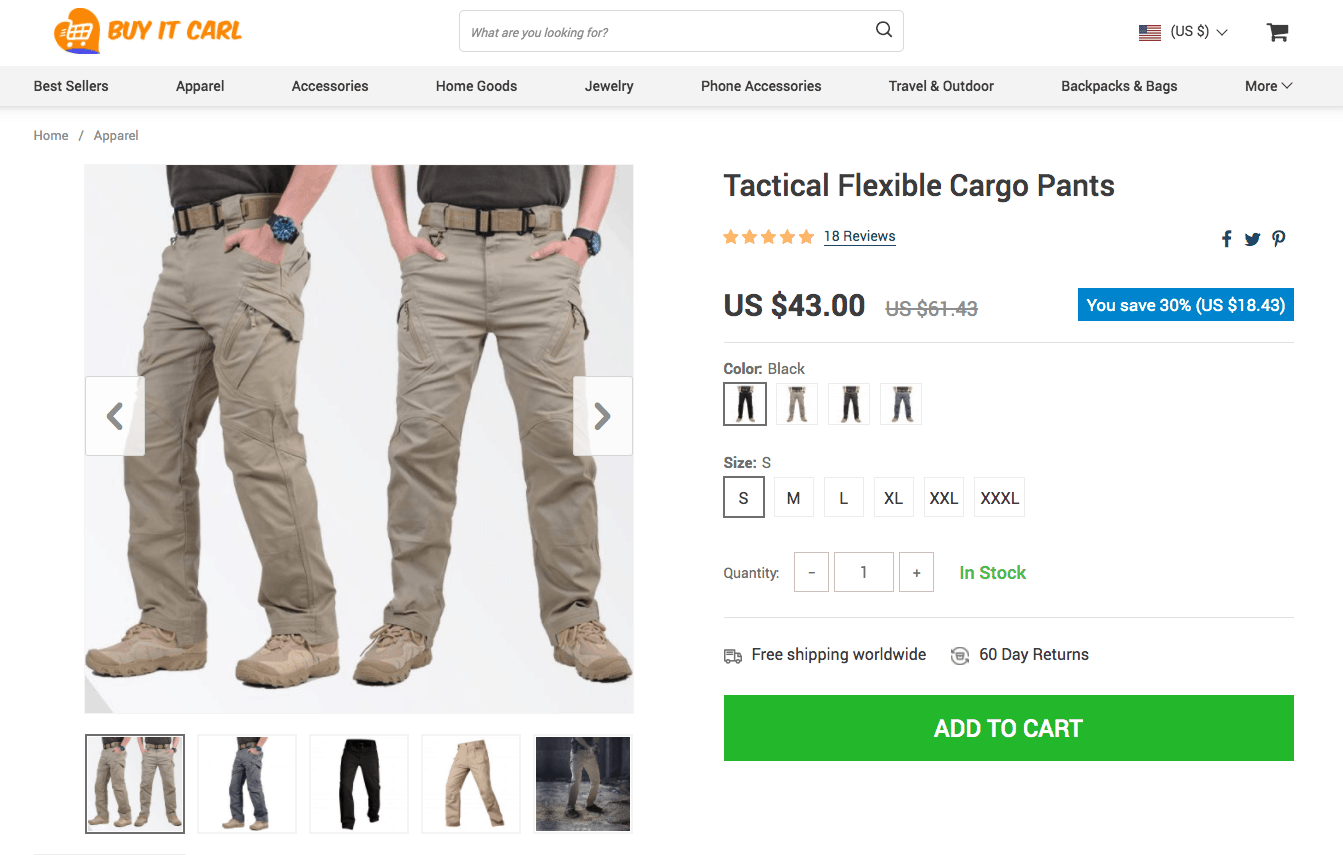 Buy It Carl - Product Page Example