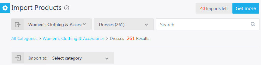 Import products via dropship.me